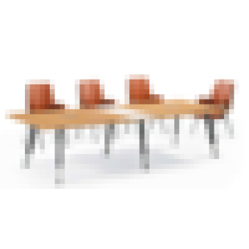 Melamine with metal leg office meeting table design for meeting room